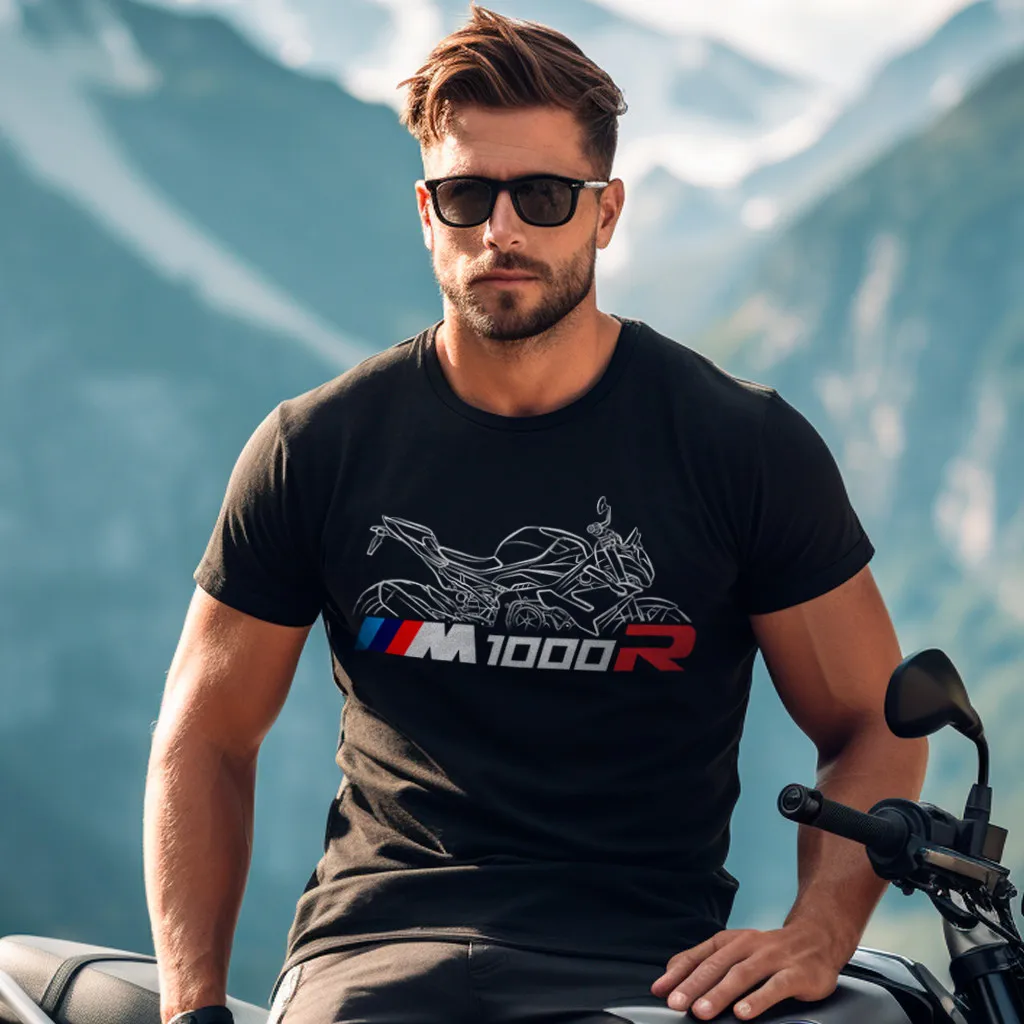 German M1000R 2023-2026 fans Sport Motorcycle T-Shirt 100% Cotton O-Neck Short Sleeve Casual Mens T-shirt Rider Streetwear
