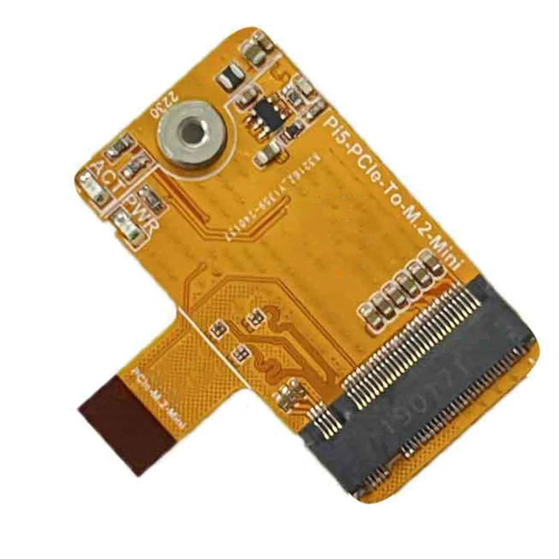 SQPP-라즈베리 파이 5 Pcie-M.2 Nvme SSD HAT 통합-FPC 및 차동 매칭 디자인 2230 Nvme SSD 확장 보드