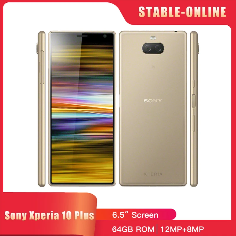 Sony Xperia 10 Plus I3213 I4293 Original Unlocked Mobile phone 64GB ROM 12MP 6.5