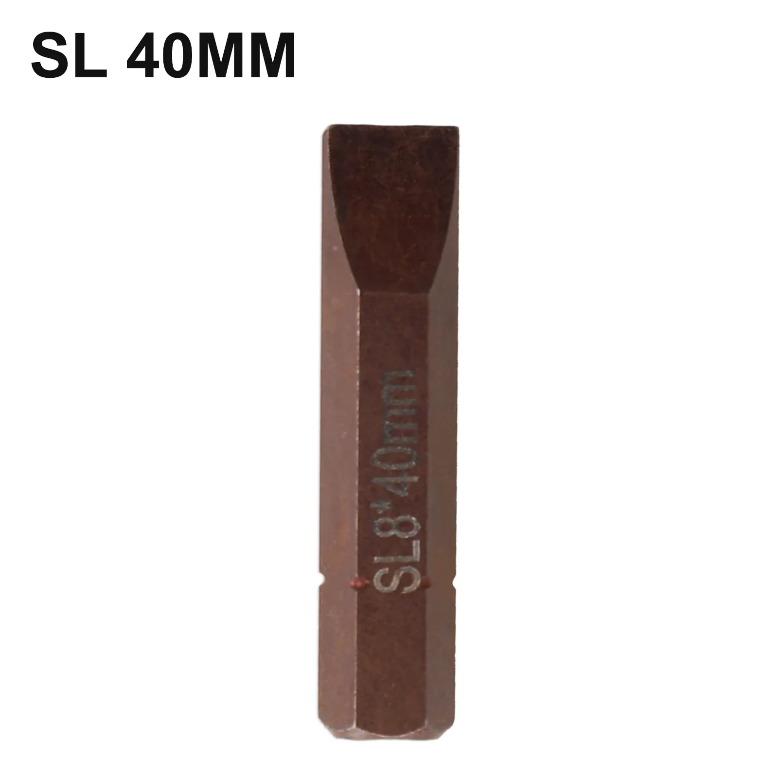 

High Quality Screwdriver Bit 8mm Head 1pc SL 8mm Alloy Steel Bronze Hand Tools Slotted Strong Magnetic Druable