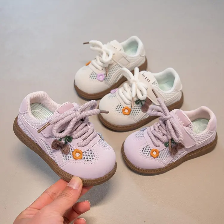 2026 New Spring New Super Fairy Cute Embroidered Shoe Children's shoes breathable spring Autumn