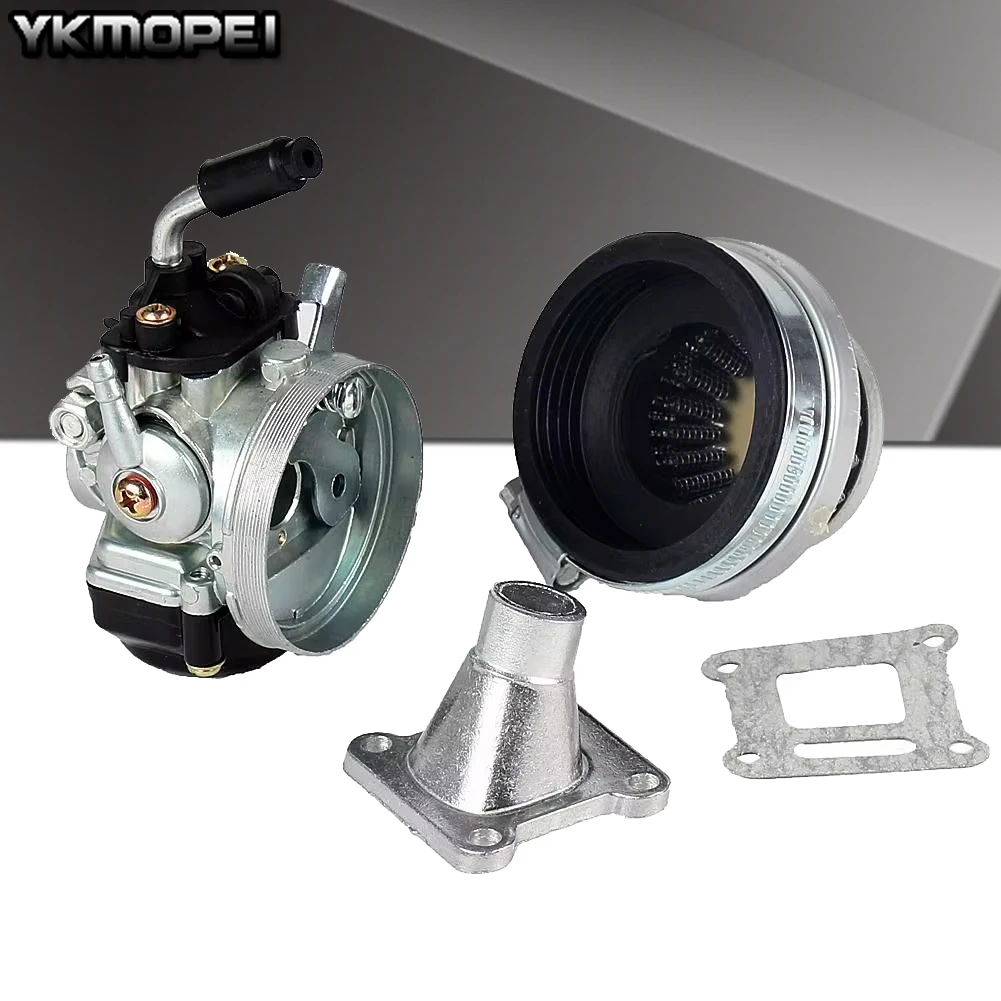 Motorcycle 37 49 50 80 cc 2 Stroke Water cooled Carb Carburetor With Intake pipe Air Filter For Mini Moto Dirt Pocket Bike ATV