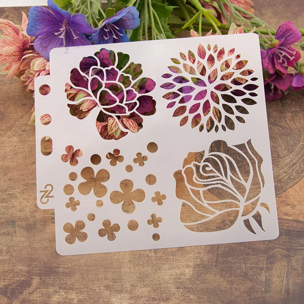 Drawing Stencils Assorted Patterns Washable Waterproof Sturdy Art Templates for Planner Bookmark Paper Crafts Children's