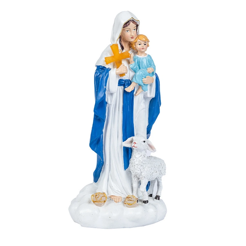 

Jesus Birth Ornament Scene Decoration Character Resin Gift Our Lady Crafts European Desktop Decoration Figurines Statues Decor