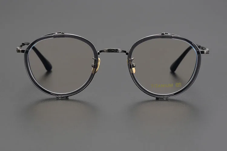 Titan Schildkröte Lesebrille Männlich Handgemachte Schmale Brillen Rahmen Anti Blaues Licht Gläser +1,0 1,5 1,75 2,0 – Detail 25