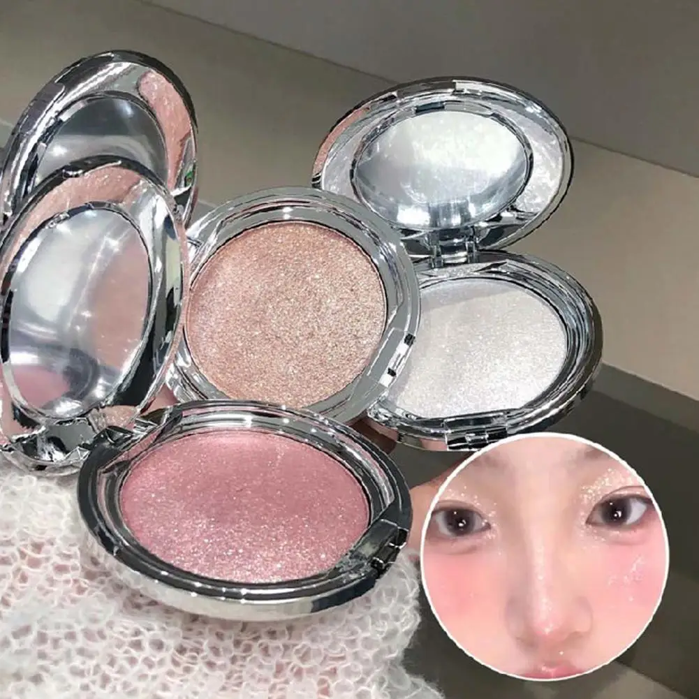 하이라이터 3 색 카멜레온 아이 섀도우 팔레트 내추럴 글로스 컨투어 방수 쉬머 하이라이터 파우더 팔레트 메이크업