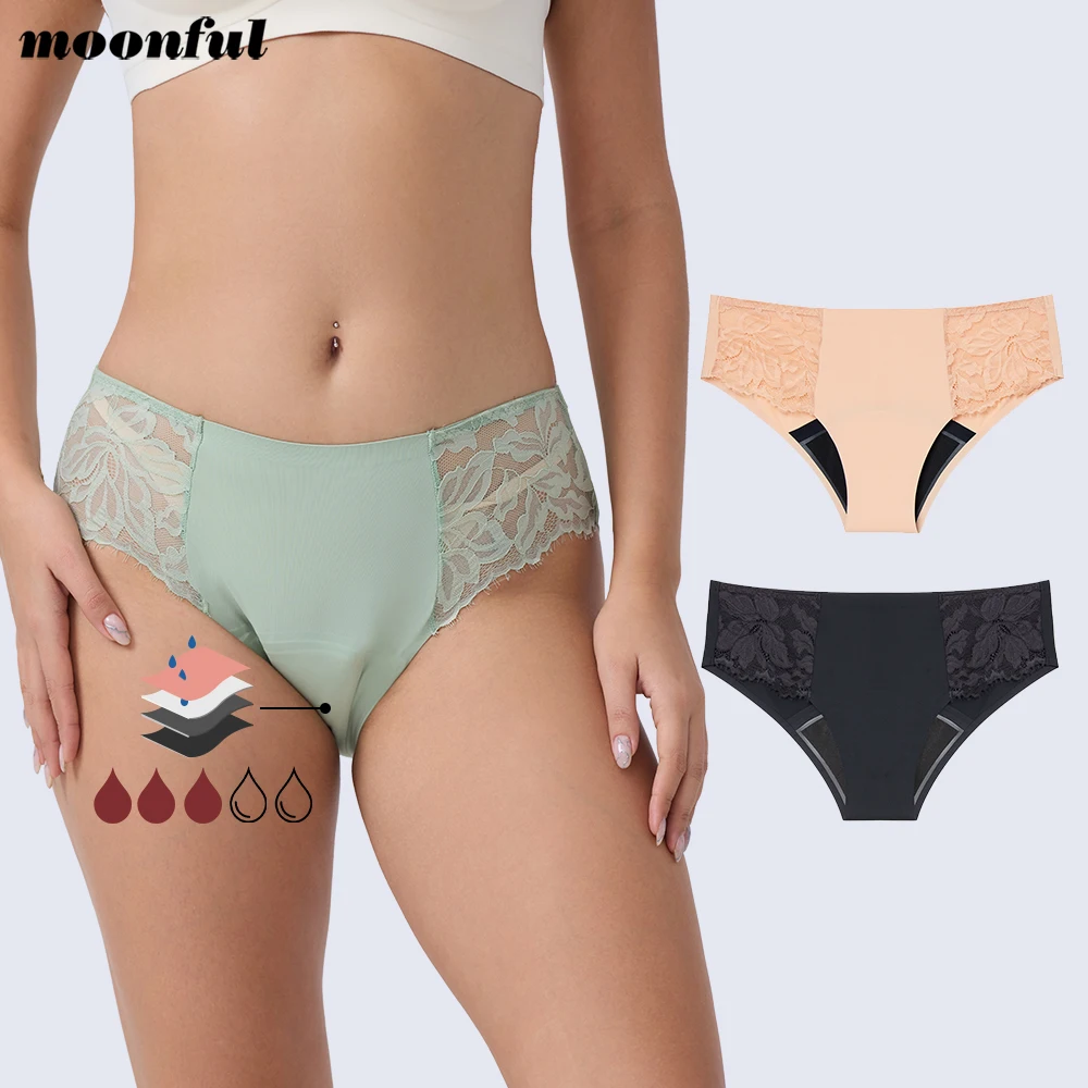 

Menstruation Panties Seamless Leak Proof Underwear Menstrual Rules Panties Woman Reusable Menstrual Briefs Lace Period Panties