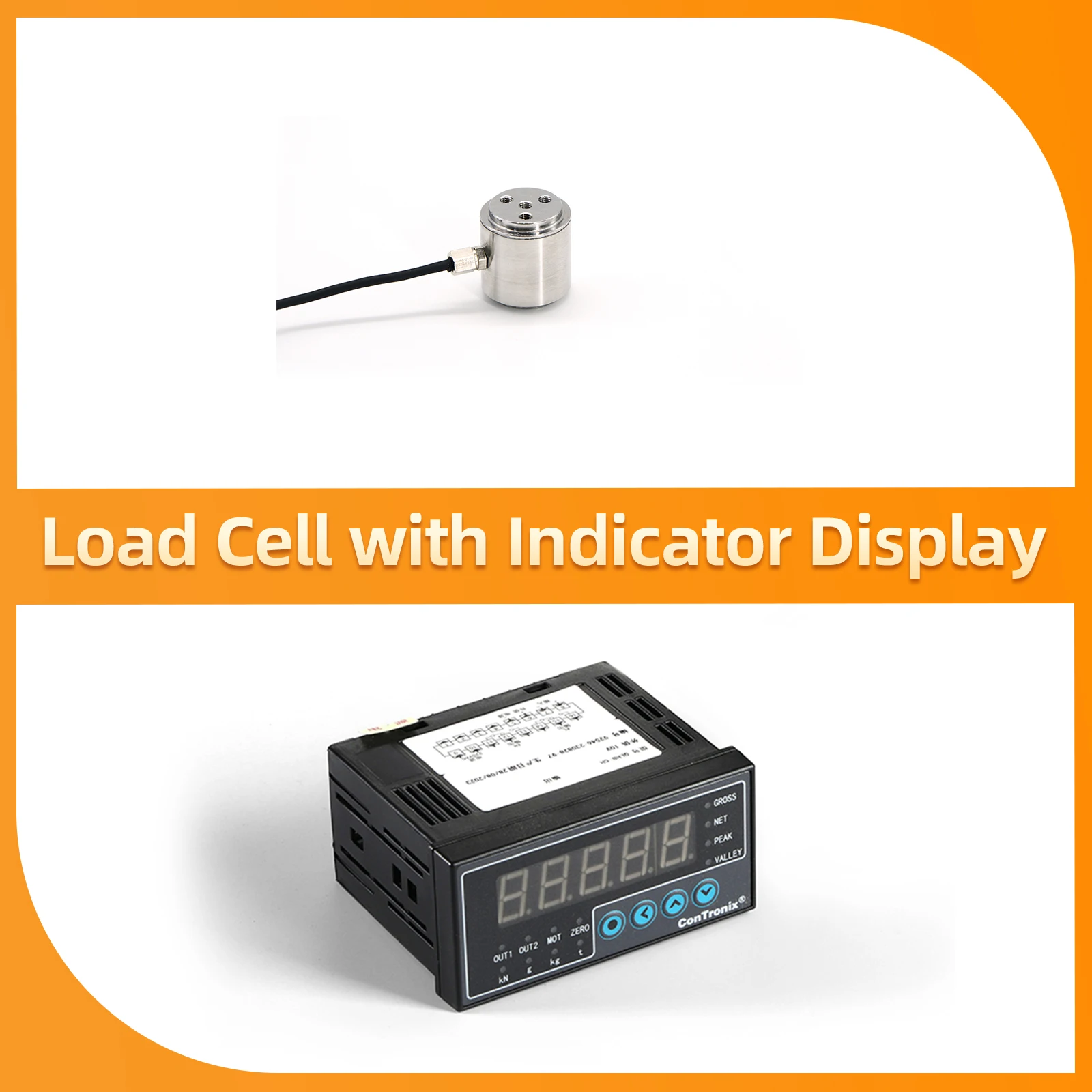 

Column Load Cell Sensor with Indicator Display,Micro Weighing Sensor for Scale 5KG 10KG 20KG 50KG 100KG 200KG