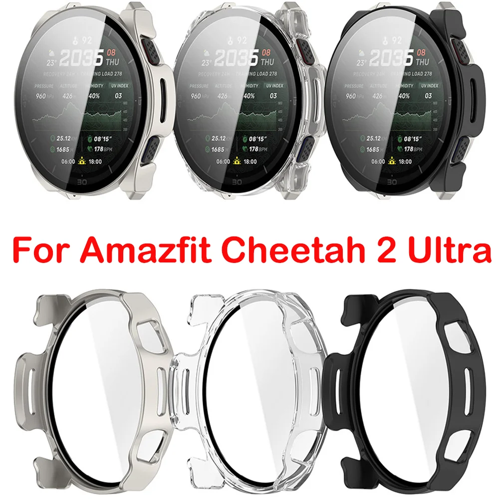 For Amazfit Cheetah 2 Ultra Watch Case with Integrated Screen Protector Accessories