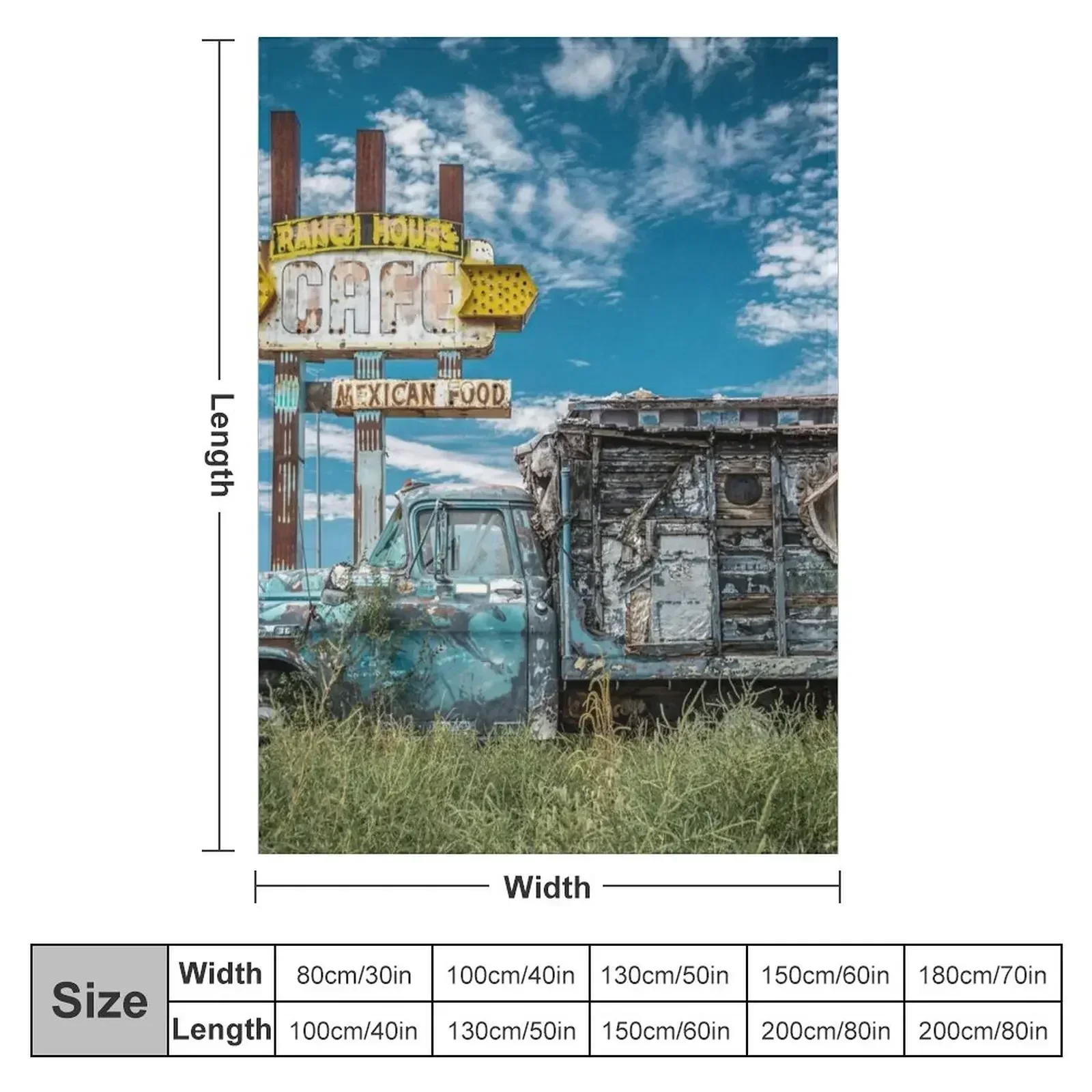 Ranch House Cafe Throw Blanket Soft Sofa Throw bed plaid Blankets Sofas Of Decoration Thin Luxury Brand Blankets