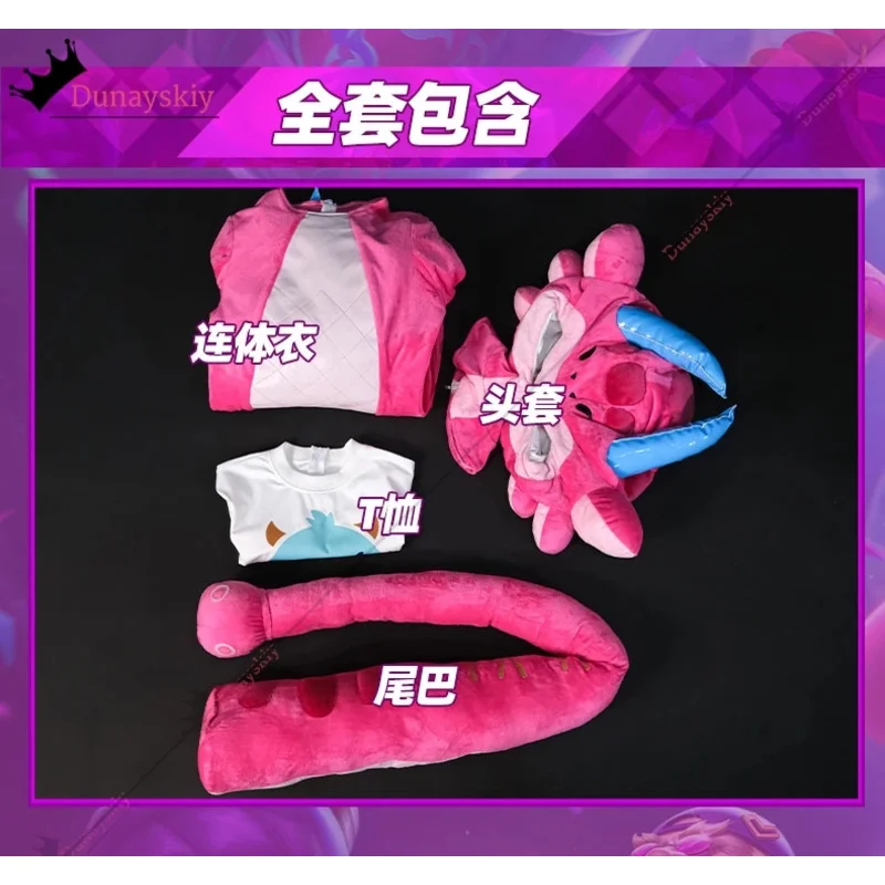 25COSNeeko تأثيري لعبة LOL سوبر تأثيري المشجعين زي S-XXL الوردي بذلة غطاء رأس الذيل دعوى هالوين Neeko لطيف موحدة #6