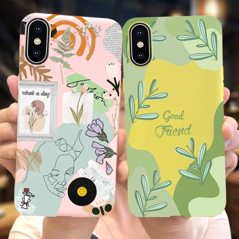 For iPhone X Xr Xs Max Case 2023 New Fashion Art Printing Shockproof Silicone Cover For iPhoneX XR XsMax Phone Cases Soft Fundas