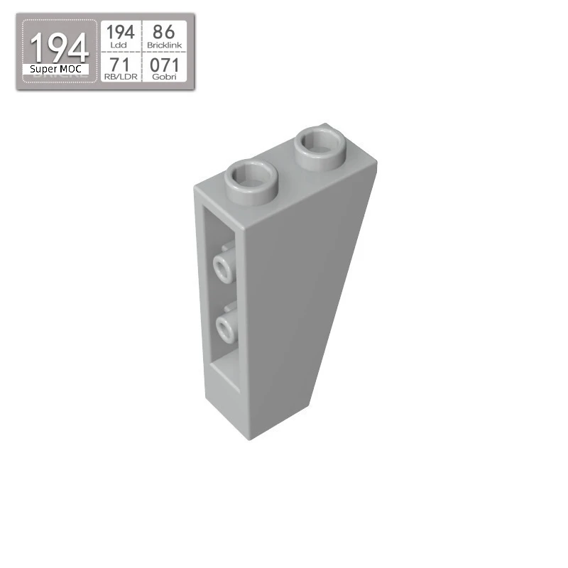 10PCS Moc Accessories Compatible with 2449 Inverted 75 2x1x3 Building Blocks Kit Slope House Bricks Particle Puzzle Idea Toys