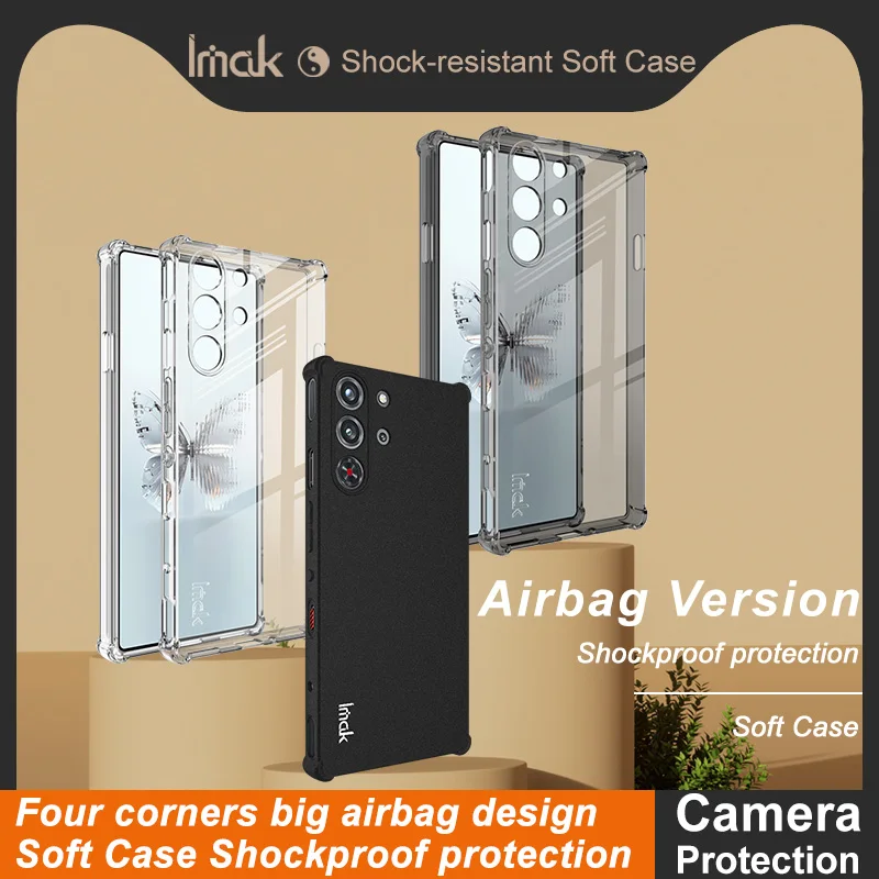 For ZTE Nubia Red Magic 10 Pro Plus 5G Matte Back Case IMAK Camera Lens Armor Funda RedMagic 10 Pro+ Magic10 Shockproof Cover