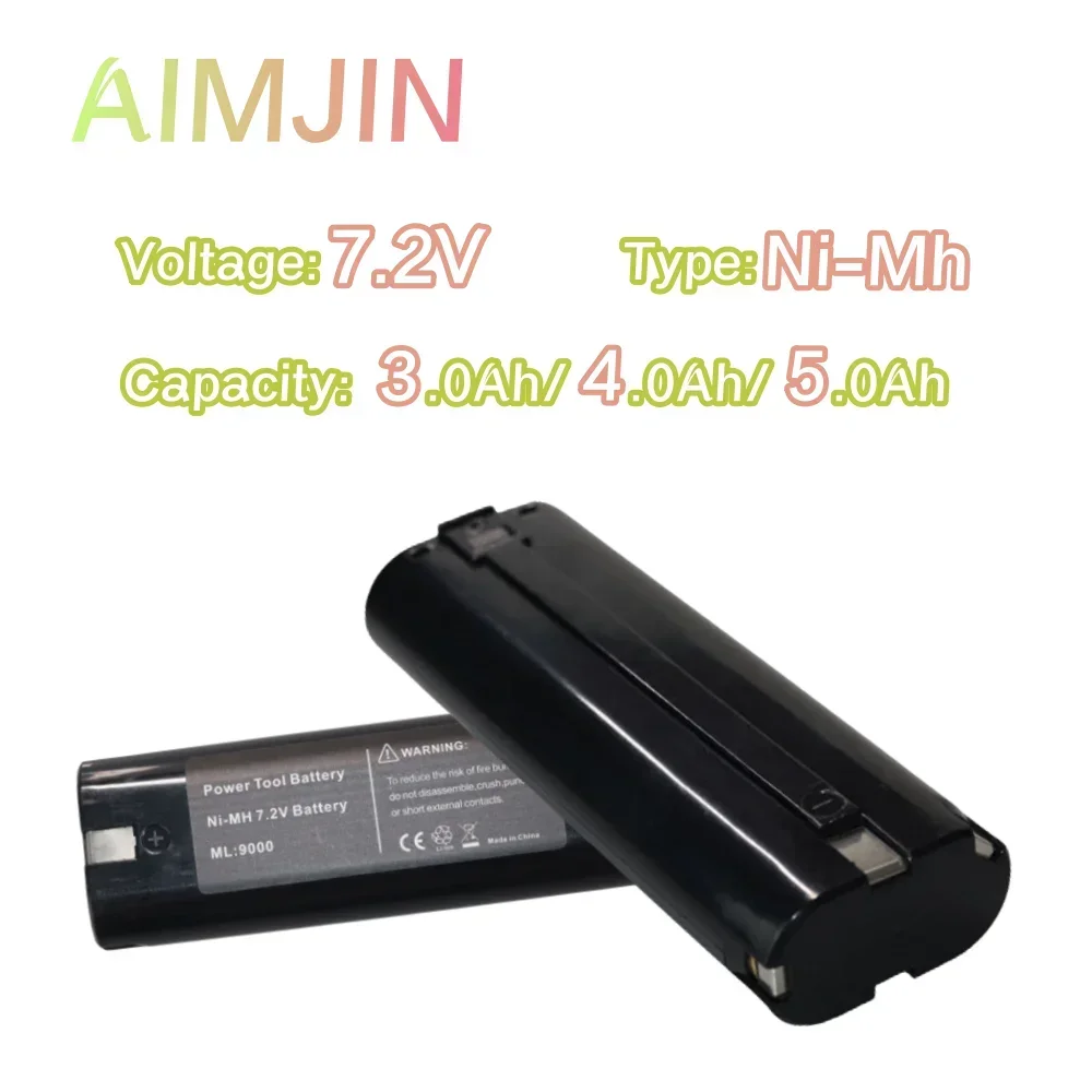 7.2V 3000mAh/4000mAh/5000mAh Ni-MH Battery for Makita Replacement Power Tools Battery for 632003-2 191679-9 192532-2