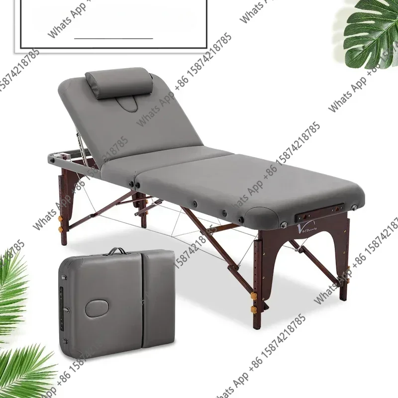 Sm Professional Portable Massage Stretcher Folding Bed Aesthetic Cosmetology Couch Spa Stretchers Mobiliario Para Salon De Belle