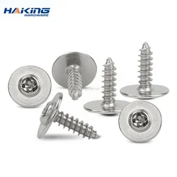 100pcs PWA Cross Round Head with Washer Self Tapping Screw M1.7 M2 M2.3 M2.6 M3 M4 Carbon Steel Phillips Screw