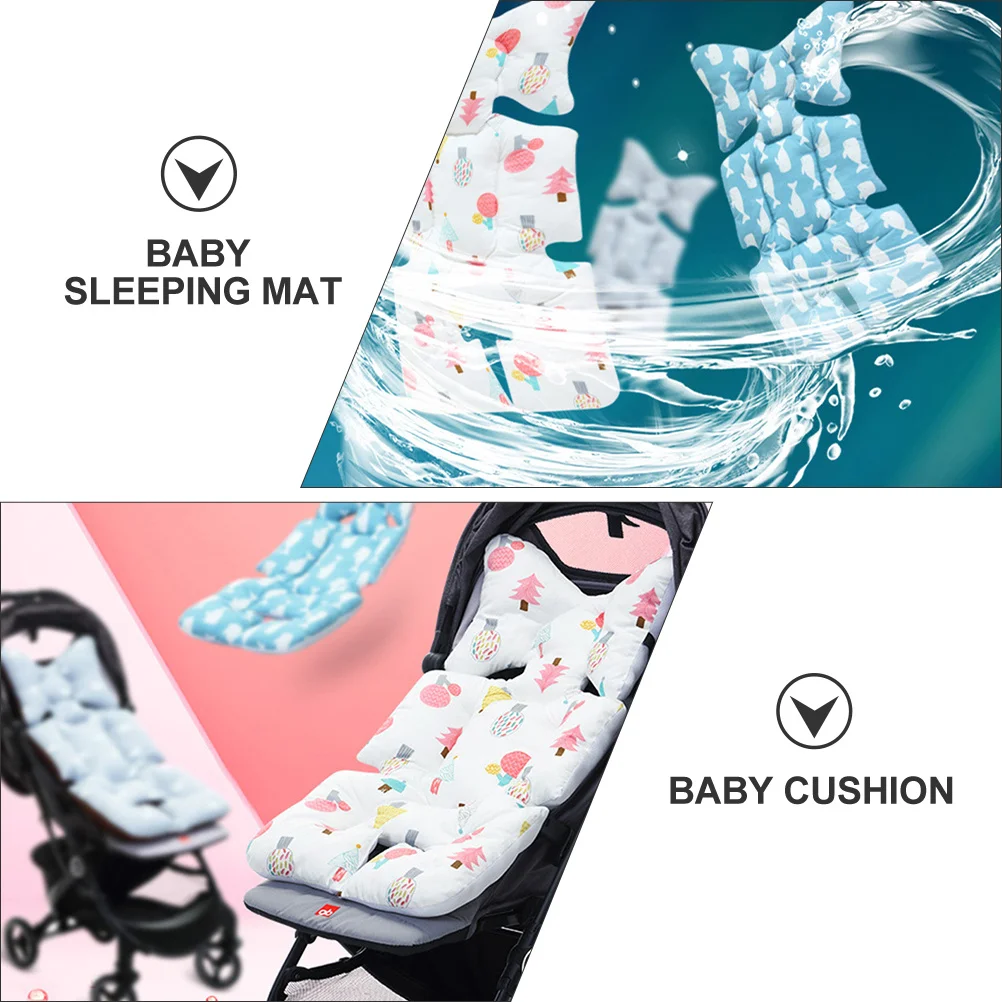 

Дышащая подушка для сиденья коляски, большой размер, легкая детская подушка для автомобильных сидений, коляски, защита для головы-качели
