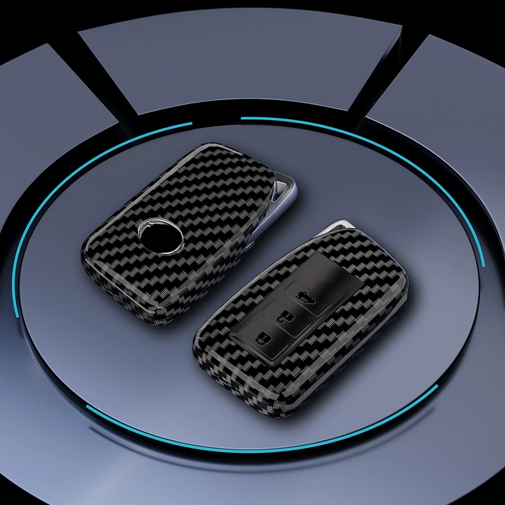 ABS Carbon Fiber Style Car Key Case Cover For Lexus NX IS RX ES GX LX LS UX GS 200 260 300 350 NX200 NX300 RX350 ES300