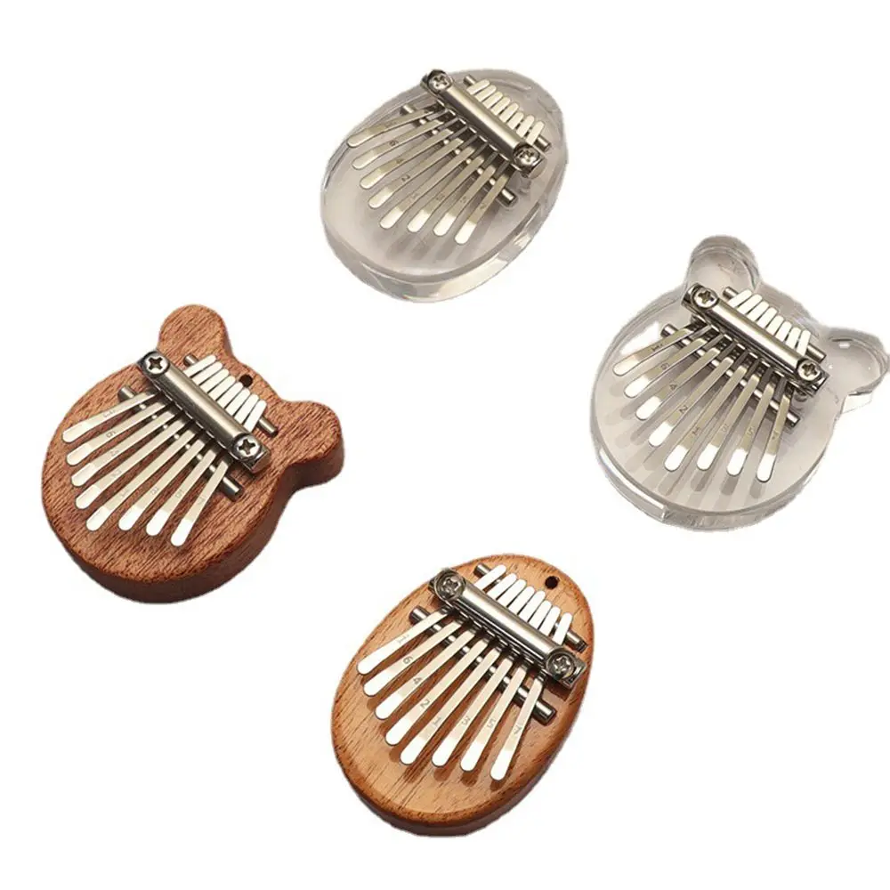 Houten Vingerharp Volwassen Toetsenbord Instrument Kindercadeau Gemakkelijk te leren Marimba 8-toetsen Mini Kalimba Duimpiano Mbira Vingerpiano