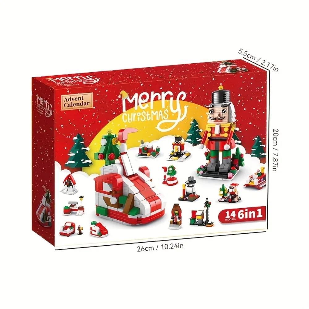 Buon Natale Giocattolo Albero Costruzione Blocchi di bloccaggio Mattoni Villaggio di Natale Giocattoli Decorazioni regalo Figurina per regalo di Natale fai da te