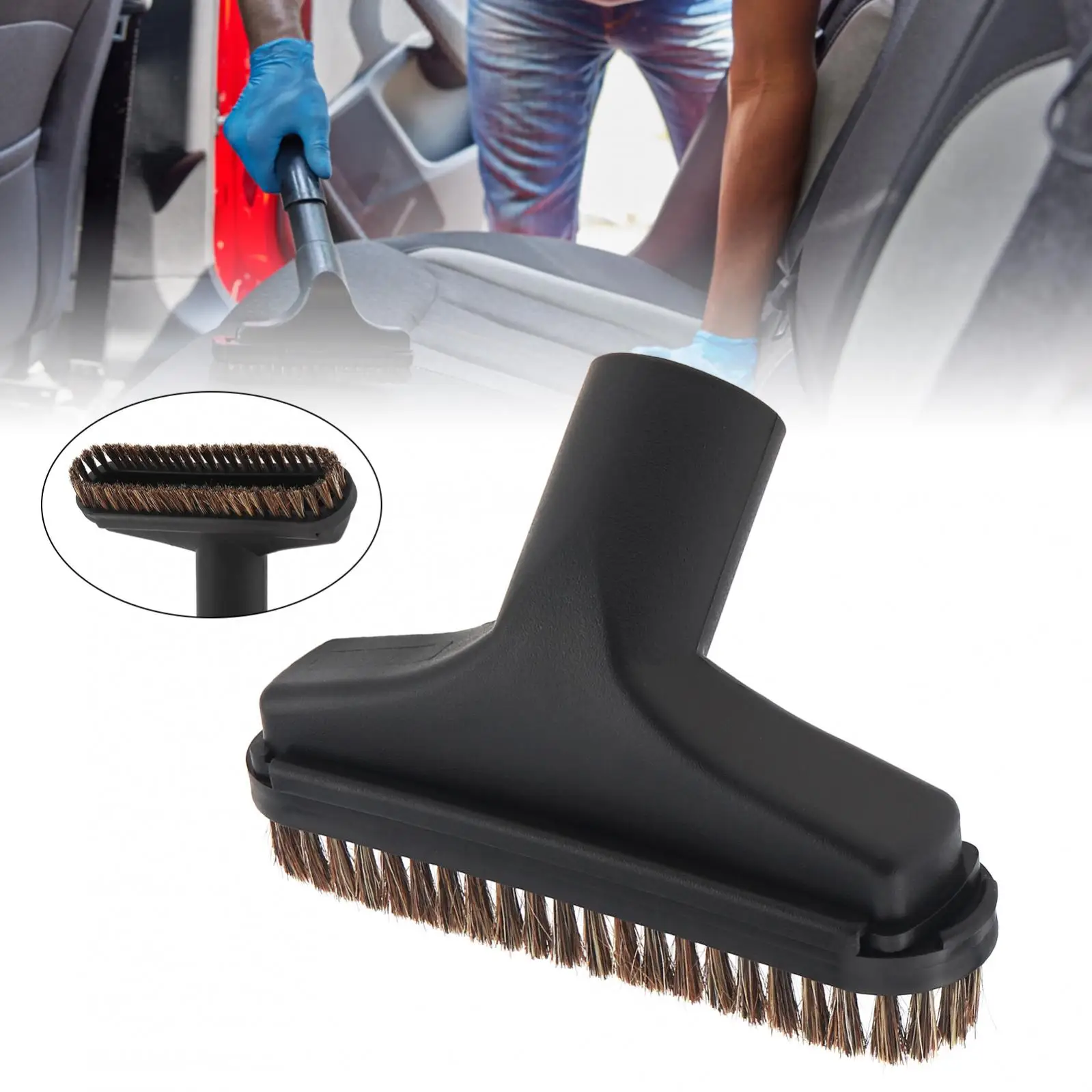 Serviceable Horsehair Square Brush Brushes Head Vacuum Cleaner Accessories 32mm Inner Diameter Fit for Midea Vacuum Cleaner