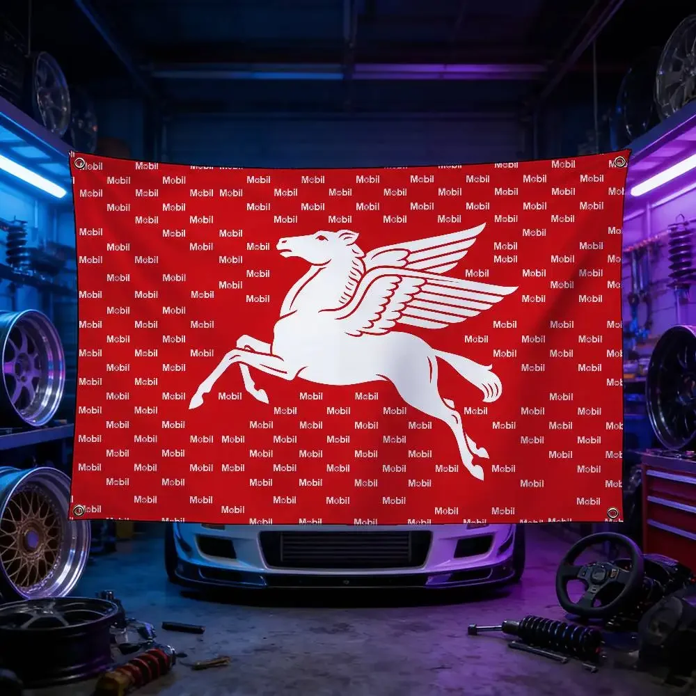 MOTORCYCLE SSHY For Mobil Premium Flag Polyester Eco Friendly Print Waterproof Wear Resistant Home Party Decor Banner