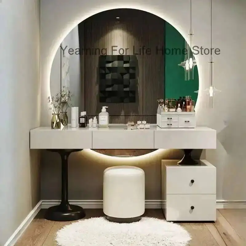 

Table Charm White Drawer Box Dressing Multifunctional Luxury Dressing Table Decor Penteadeira De Maquiagem Home Furniture