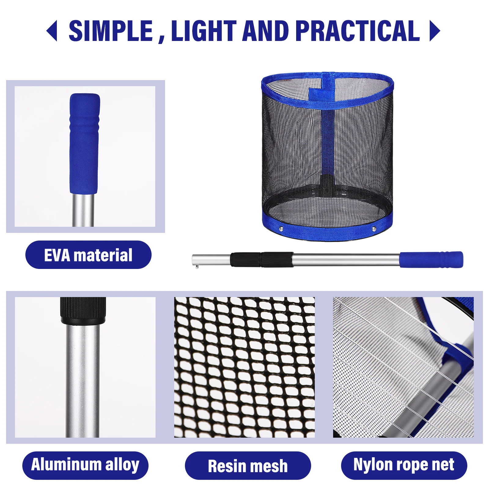 

Ping Pong Balls Picker Table Tennis Small Catcher Retriever Blue Collector Upper Holder