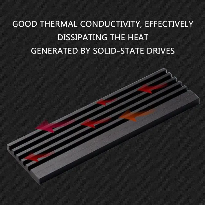 Q84A Усовершенствованный охлаждающий раствор для M.2 NVME SSD Heatsink Верхняя теплопередача
