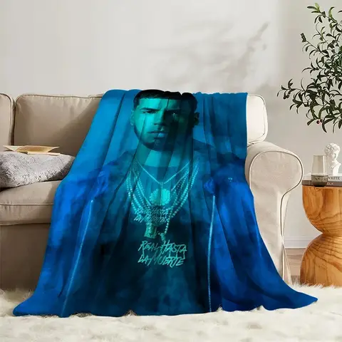 푹신한 담요 Anuel AA 침대 소파 캠프 낮잠 침대보 부드러운 담요 양털 홈 섬유 생일 선물 담요 침실 장식