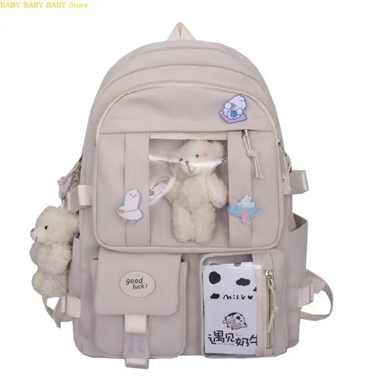 

Q81A Japanese School Backpack Casual School Bag Travel Nylon Laptop Backpack