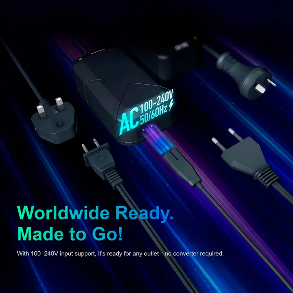 SKYRC PSA100 電源アダプター DC 100W 100-240V XT60 プラグ B6neo B6neo+ 充電器と互換性あり