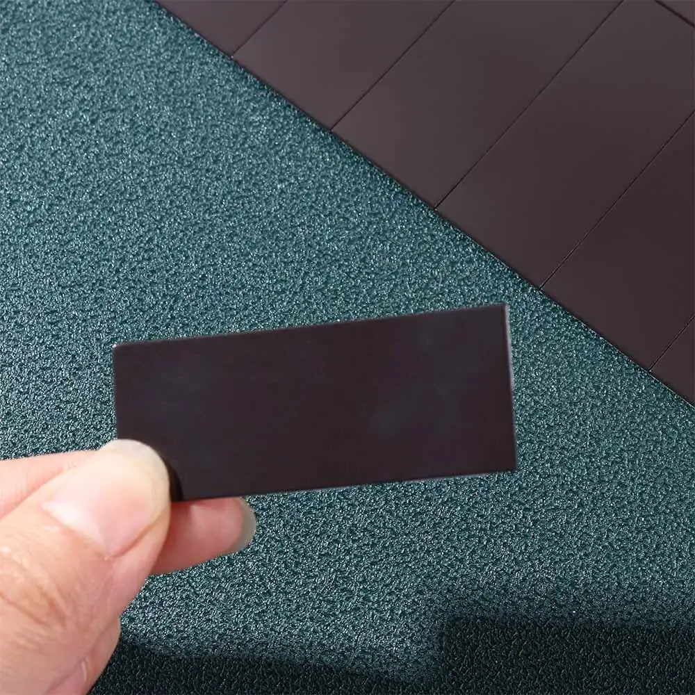 30 pz/foglio sussidi didattici magnete adesivo per lavagna autoadesivo flessibile adesivo magnetico fai da te nero rettangolare artigianale