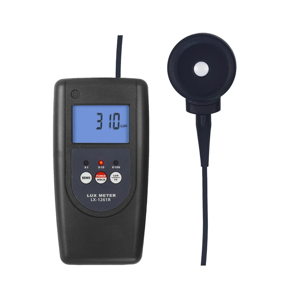 LX-1261R Optometer Illuminometer Lux Meter Luminosity Meter Brightness Tester