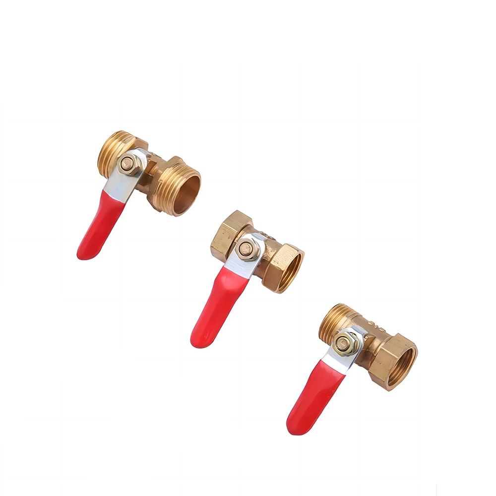 1/4 "1/2" BSP أنثى ذكر الموضوع اتجاهين النحاس هوائي اغلاق الكرة صمام وصلة أنابيب موصل مقرنة محول