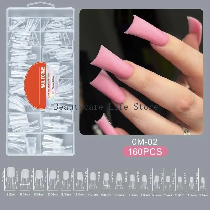 652C 160Pcs Clear Extension Kits For Special Occasion Like Wedding Art Tool