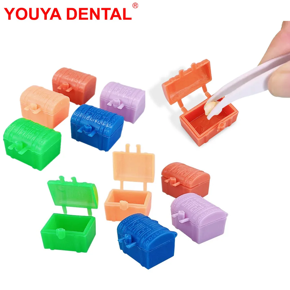 50pcs Dental Milk Teeth Boxes Plastic Personalized Baby Tooth Box Organizer Milk Teeth Storage Treasure Case For Kids Boys Girls