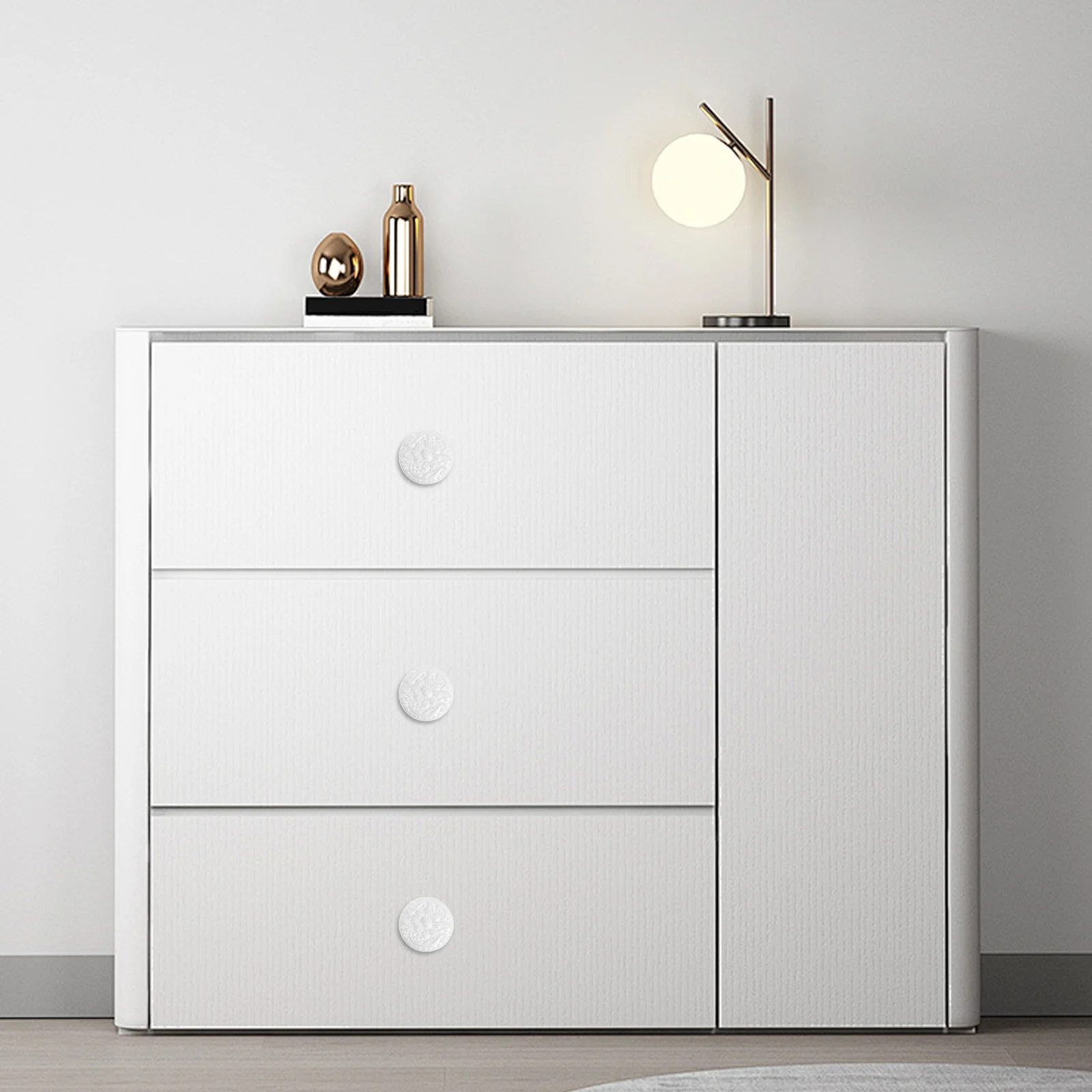 

8Pcs Vintage Ceramic Cabinet Knobs Decorative Drawer Pulls Retro Porcelain Door Handles for Kitchen Cabinets Dresser