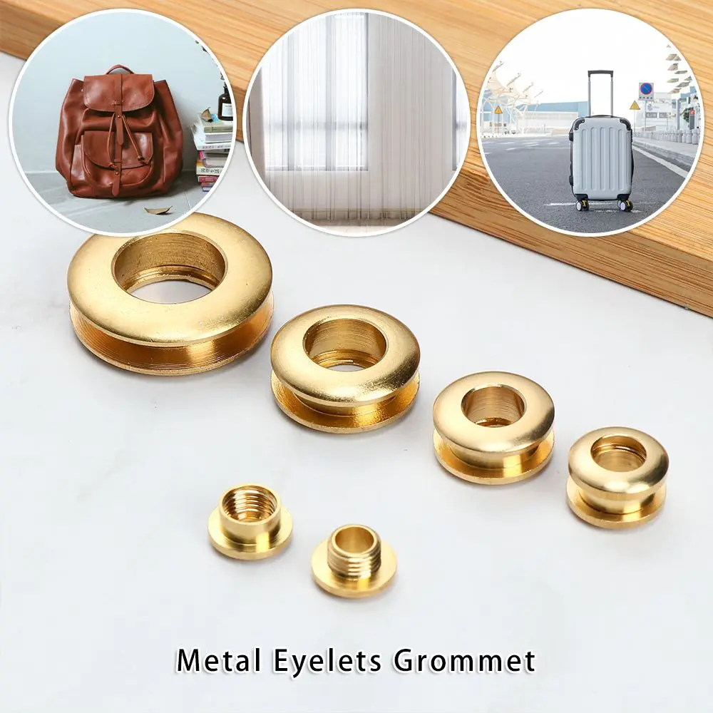 Solid Brass Screw Back Eyelets With Washer Grommets Leather Craft Accessory for Bag Garment Shoe Clothes Jeans DIY Decoration