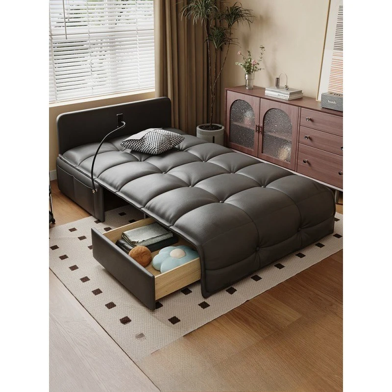 Electric sofa bed, intelligent multi-functional dual-purpose foldable study