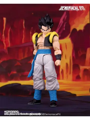 Demoniacal Fit Gogeta Figure Dragon Ball Z Super Saiyan Blue Hero Waltz Gogeta The Supreme Dance Anime Action Figure Toys Gifts