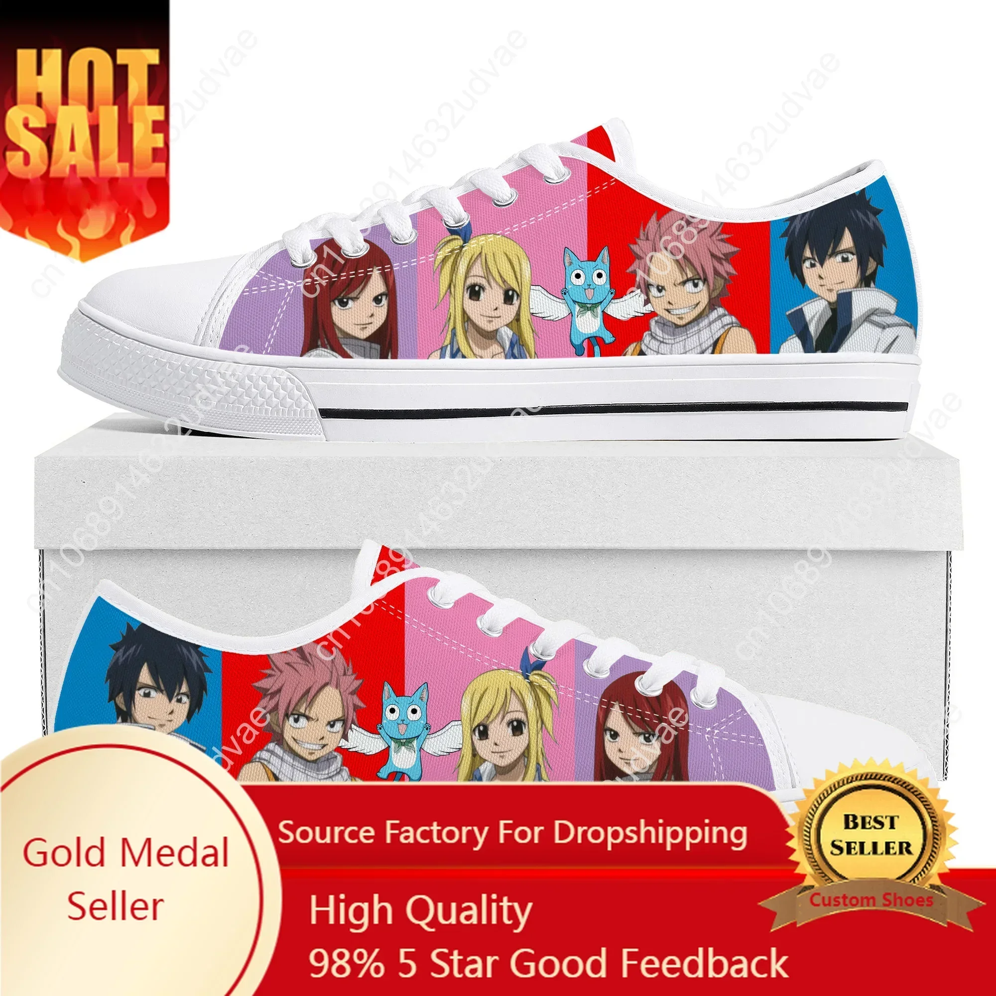 

F-Fairy T-Tail Natsu Dragneel Low Top Sneakers Mens Womens Teenager Canvas High Quality Sneaker Casual Couple Shoes Custom Shoe