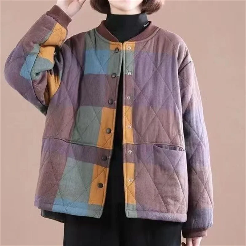Down Cotton Jacket Women 2026 New Korean Version Loose Hong Kong Style Student Bread Jacket Thickened Cotton Jacket Winter Coat
