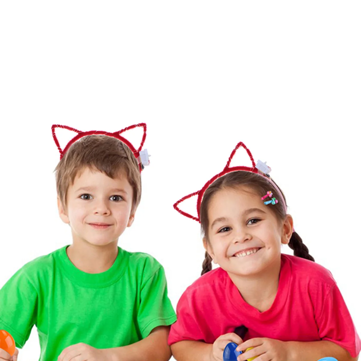 

3 Pcs Luminous Headgear One Size Fits All Glowing Headdress Halloween Hair Cosplay Party Band Costume