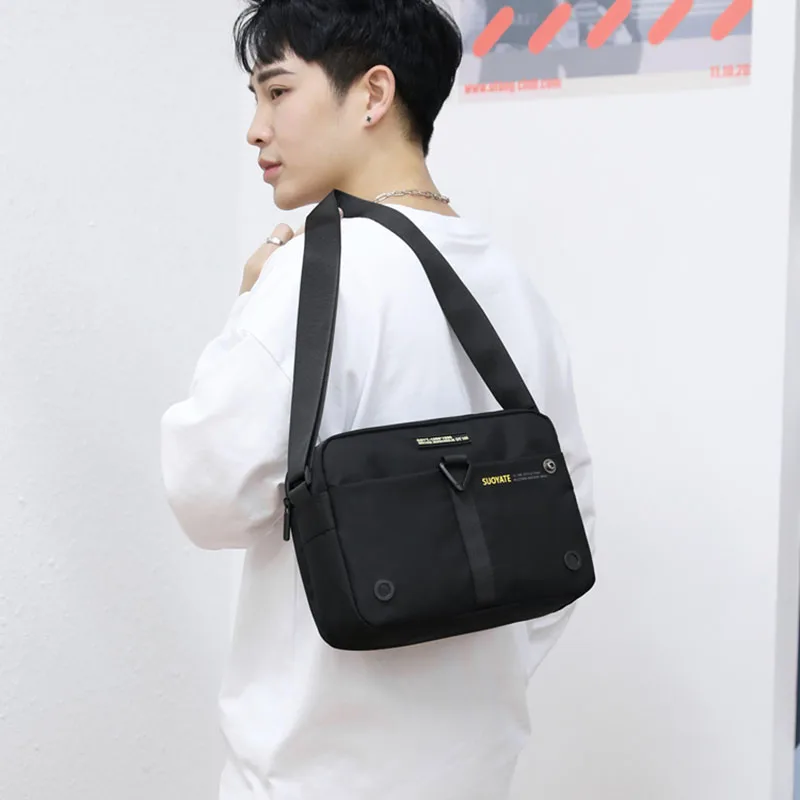 جديد عادية بسيطة الرجال حقائب كتف متعددة الوظائف حقيبة يد صغيرة الذكور عبر حقيبة الترفيه حقيبة رياضة الجري حقائب كروسبودي #2