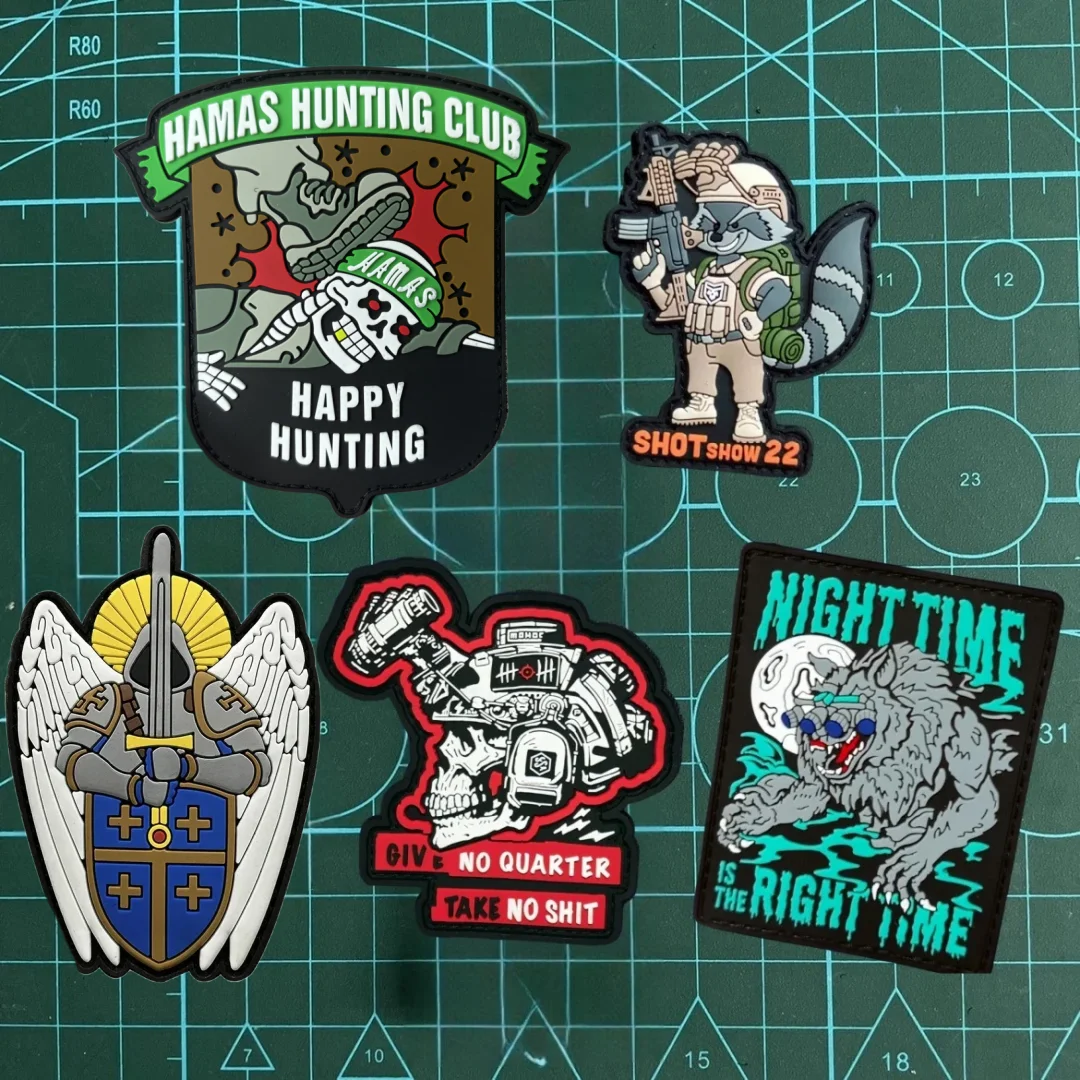 יריות pvc pvc הצבא וו & לולאה חזון הגולגולת קסדה מוסר מוסר טקטי לילה טקטי שעון זאב תרמיל גב