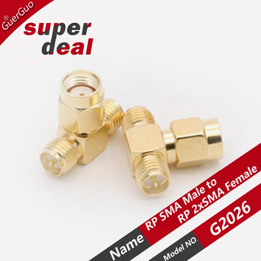 2 PCS/Lot SMA to SMA Connector T Type and 135° SMA Male to Female Adapter for WIFI Antenna FPV RF Connector