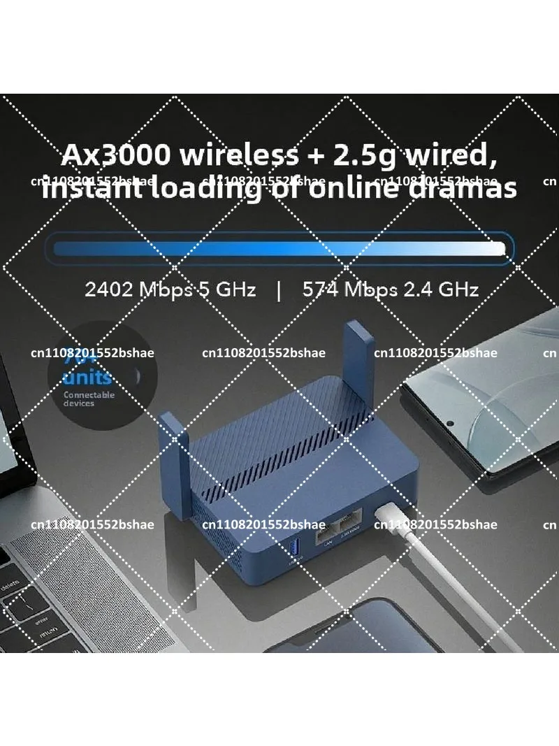 TR3000 Mini Router AX3000 WiFi6 Portable and Compact