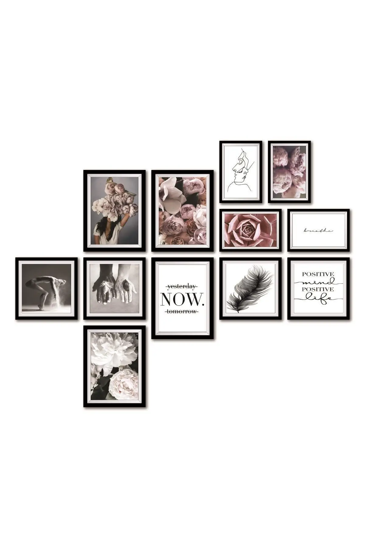 12 Stuk Vogel Papier Muur Poster Tafel Set Frame Look